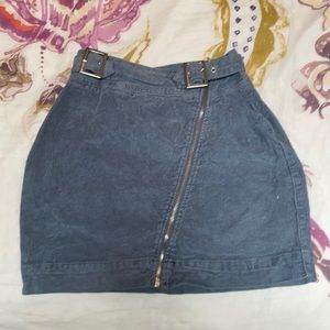 Urban Outfitters Grey Pincord mini skirt XS